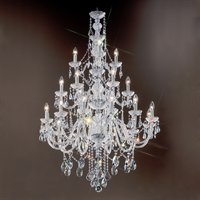 Classic Lighting 8241 GP C Monticello Chandelier in Gold Plated with Crystalique